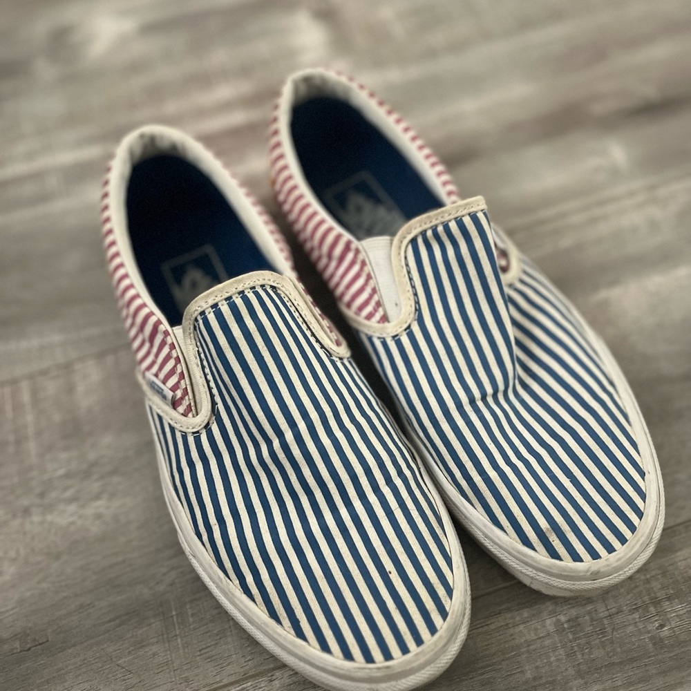 Vans Rainbow Stripe Slip-Ons Size 8